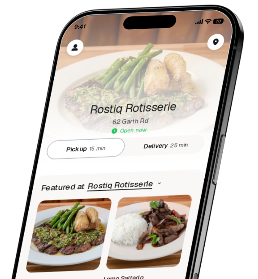 Rostiq Rotisserie app preview