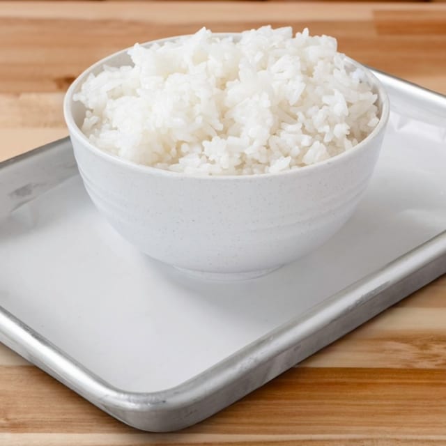 Steamed Jasmine Rice.